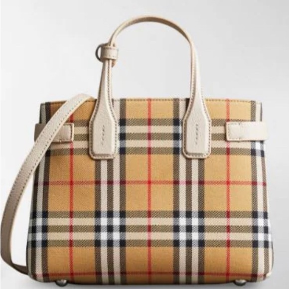 Burberry Jackets & Blazers - Burberry small Banner Vintage Check tartan bag